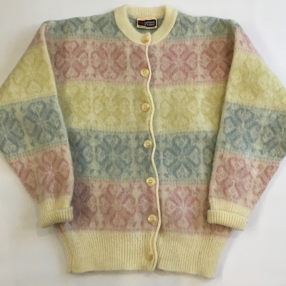 Vintage Samband of Iceland Wool Cardigan Sweater - Picture 1 of 7